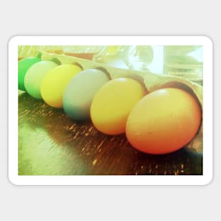 Pastel Easter Eggs Sticker